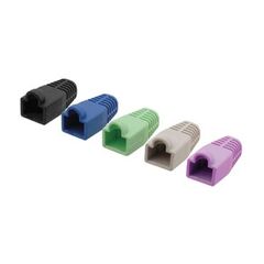 CB-PURPLE Strain Relief Boot, Polycarbonate, Purple, For RJ-45 Cable, Colour: Purple