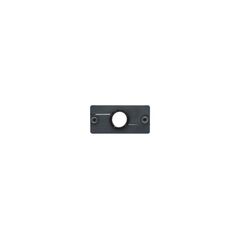 WCP(B) Cable Pass-Through Wall Plate Insert, Black, Single Slot, Colour: Black