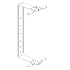 KPTED150BWH Wall Mounting Bracket, White, For ED150, Colour: White