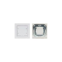 FRAME-1GP-86(W) Design Frame for Wall Plate Insert, 1-Gang, UK, White, Height: 8.6, Configuration: UK, Colour: White, Size: 8.6x1.6x8.6cm