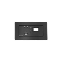 WP-DEC7/EU-PANEL-SET-80/86(B) Black Frame and Faceplate Set for WP-DEC7/EU(W)-80/86 Wall Plate, black