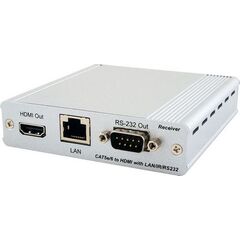 CH-1507RX HDMI over CAT5e/6/7 Receiver with 48V PoH and LAN Serving