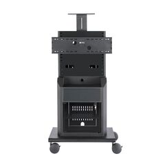 RPS-800L Mobile Cart, Black, 203.2cm, Dual Support up to 60" display