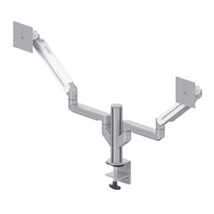 DFS-202DC Dual Arm Desk Mount for Two Monitors, Clamp Mount