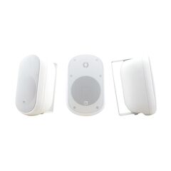 Galil 6-AW WHITE 2-Way On-Wall Outdoor Speaker, 65Hz to 20kHz, 100V, White, Colour: White