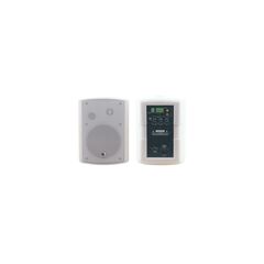 TAVOR 5-O(PAIR)/WHITE 2x30 Watt Powered On–Wall Speaker System - White with EU power cord, Colour: White