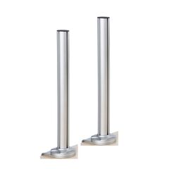 1002000202 Axessline Toolbar - 2 poles, H850 mm, including 51 mm table clamps, silver