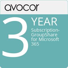 AVC-GSM365-3YR Avocor GroupShare License for Microsoft 365 (3-Year Subscription), Subscription Validity: 3yrs