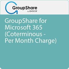 AVC-GSM365-COT GroupShare, For Microsoft 365 (Coterminous - Per Month Charge)