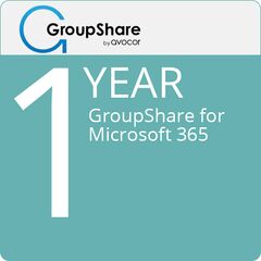 AVC-GSM365-YR Avocor GroupShare License for Microsoft 365 (1-Year Subscription), Subscription Validity: 1yr