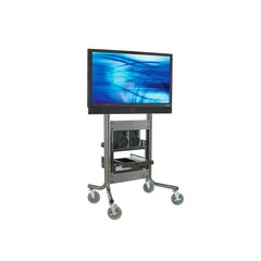 RPS-500S Mobile Cart, Black, 101.6 to 208.2cm, Single Support 80" display